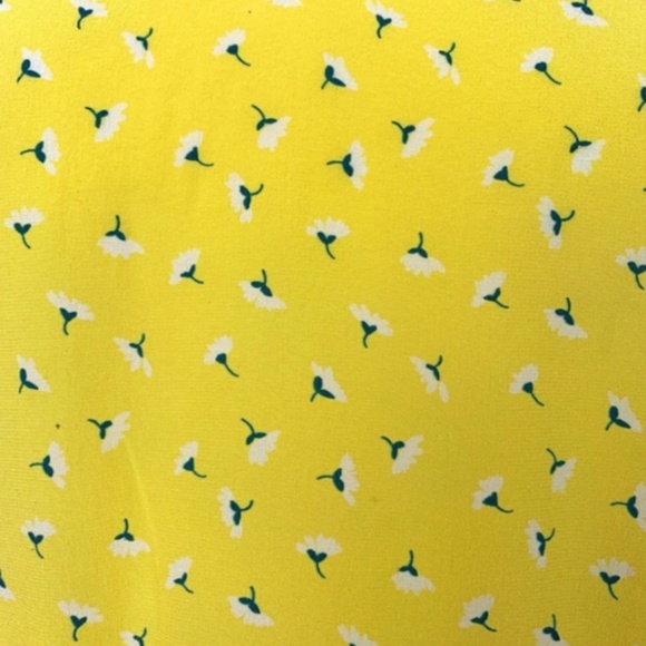 JOIE Yellow 100% Silk Nicosia Print Peplum Blouse - Picture 6 of 7